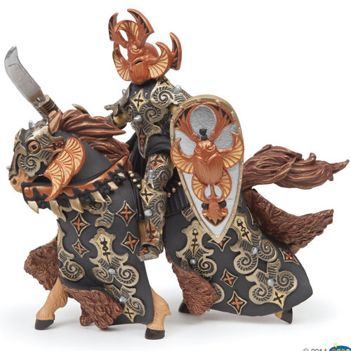 CAVALIERE SCARABEO CON CAVALLO