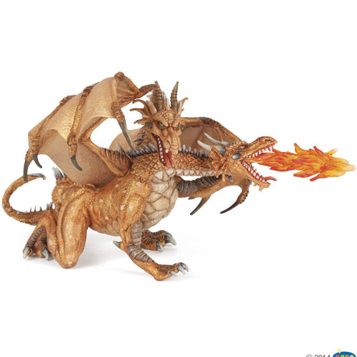 DRAGO A DUE TESTE ORO