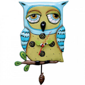 OROLOGIO A PENDOLO GUFO BLU