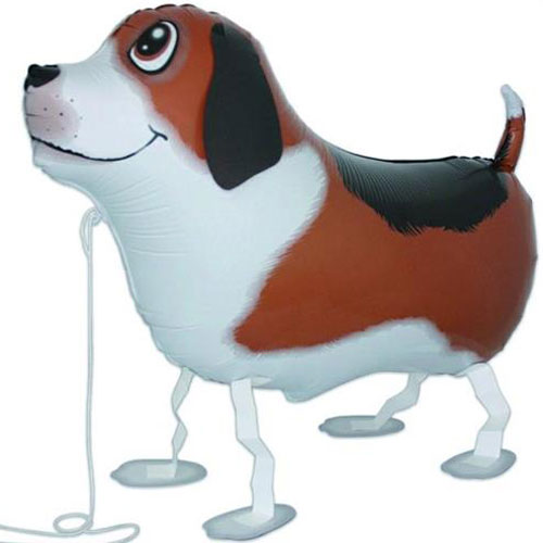 PALLONCINO IN MYLAR - CAGNOLINO CHE CAMMINA