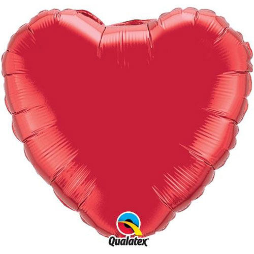 PALLONCINO IN MYLAR - CUORE ROSSO