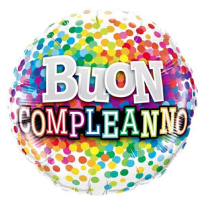 PALLONCINO IN MYLAR - BUON COMPLEANNO
