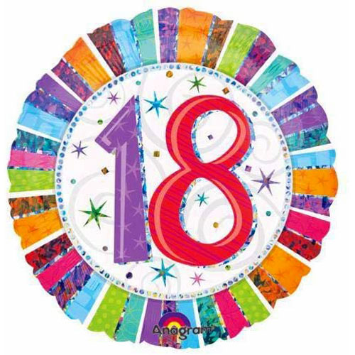 PALLONCINO IN MYLAR - NUMERO 18