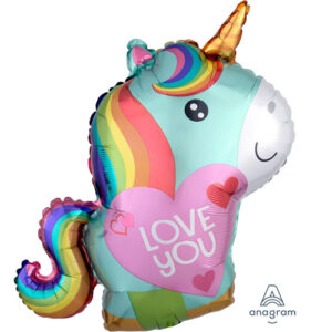 PALLONCINO IN MYLAR - UNICORNO LOVE YOU