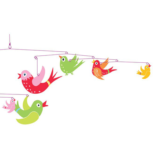 SCULTURA MOBILES VOLO COLORATO - immagine 3