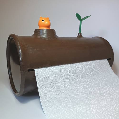 PORTASALVIETTE TRONCO CON SCOIATTOLO