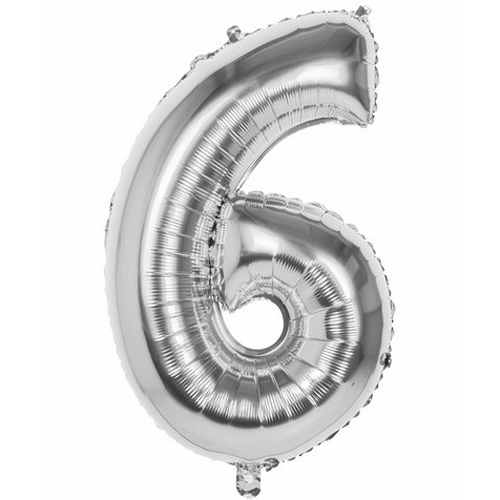 PALLONCINI IN MYLAR ARGENTO - NUMERI  ALTI 86 cm - immagine 7